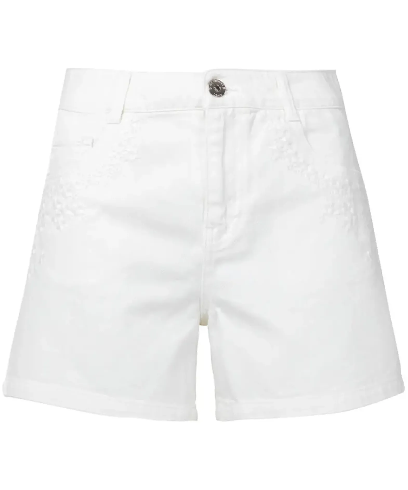 White Denim Shorts