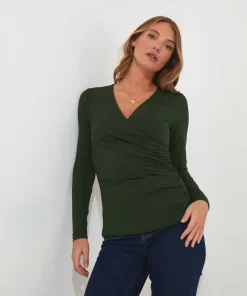 Wrap Jersey Top