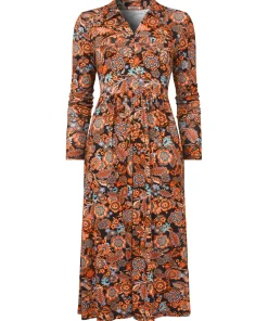 Zip Front Jersey Dress