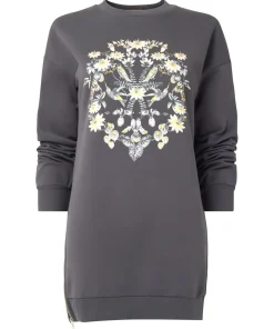 Zip Sweat Tunic Dress